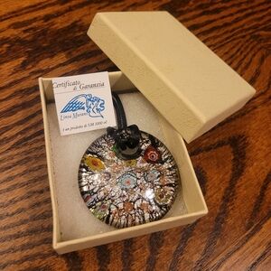 Murano Italian glass pendant necklace (Certificato di Garanzia Linea Murano)